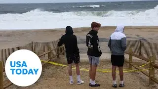 Hurricane Erin lashes North Carolina, heads toward New Jersey