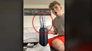 The LUCKIEST Bottle Flip Of All Time.. #Shorts