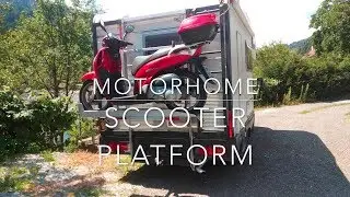 DIY motorhome scooter platform