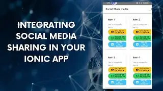 Integrating Social Media Sharing in Your Ionic App
