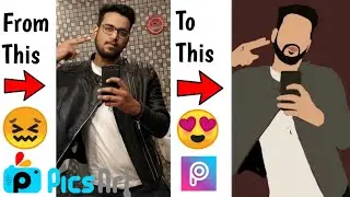 Turn Your Pics Into VectorArt🔥in 10 Mins!! PicsArt Hidden Trick🤫[PicsArt Tutorial]