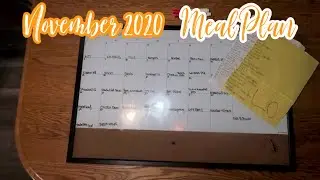November 2020 Meal Plan | Family Monthly Meal Plan | How to Meal Plan for a WHOLE MONTH