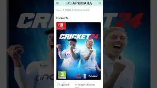 Cricket 24 Switch NsP Suyu Emulator🔥😎#shortvideo #shorts #cricket24