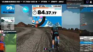 1000 XP on Alpe du Zwift - Cycling Indoor Simulator