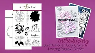 Altenew Stamps Intro - Build-A-Flower Coral Charm