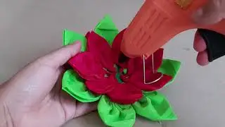 ✅ Noche buena de papel crepe ultra fácil ✅