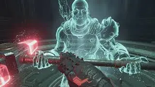 Doom Eternal: The Ancient Gods Part Two - Commander Valen hands over the Sentinel Hammer (Cutscene)