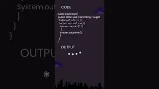 Java Star Pattern 03 #shrots #java #star #privatecode @pvtcode