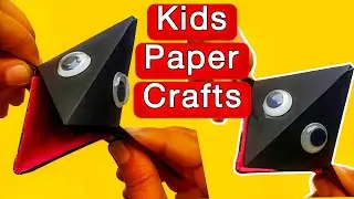 Surprise your friends - crow croaks | Moving paper toys | Talking crow | paper crafts easy