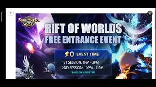 🐉[Event] [Rift of Worlds] Free Entrance Event!🐉 - Summoners War