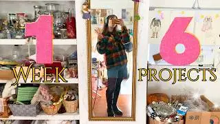 Sewing studio vlog! A bit chaotic, a bit cosy. Working on everything at once and chatting as I go :)