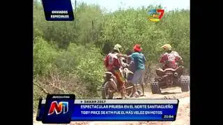 Las cámaras exclusivas de Noticiero 7 en el paso del Dakar por Santiago del Estero
