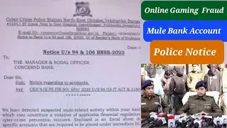 Cyber Crime Police Notice u/s 35(3)/94 BNSS,FIR no 604/2025 u/s 66(D) IT Act ,318(4) & 319(2) BNS