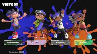 Splatoon 3 splat zones 21 splats match with the Splatana wiper deco