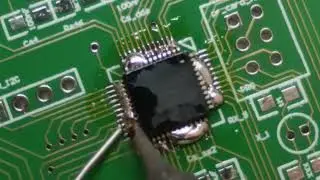 Three ways to solder a 48-pin microchip