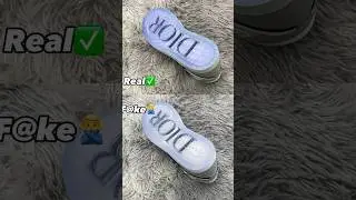 Real Vs Fake Dior Jordan 1 High #sneakerhead #sneakers #viral