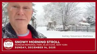 Snowy Stroll in Morgan Memorial Park, Glen Cove, Long Island.