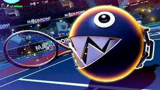 Mario Tennis Aces - Chain Chomp Vs Boo (Free Play Mode) | MarioGamers