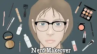 [ASMR] nerd transformation animation  makeup stopmotion no music