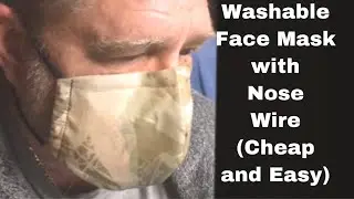 HOW TO SEW A WASHABLE FACE MASK WITH NOSE WIRE / EASY AND CHEAP TUTORIAL