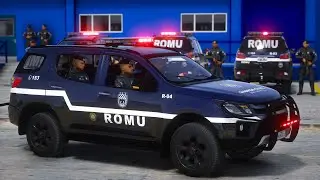 PERSEGUIÇÃO + CONFRONTO! TENTOU FUGIR DA ROMU | GTA 5 POLICIAL