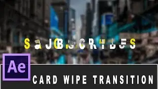 After Effects Tutorial: Text-to-Text CARD WIPE TRANSITION