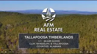 Tallapoosa Timberlands, ±24,449 acres located in Clay, Randolph, and Tallapoosa Counties, Alabama.