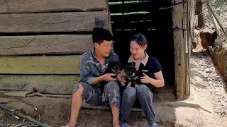 Couple. Let's welcome two new members. very cute. primitive life. in the forest.