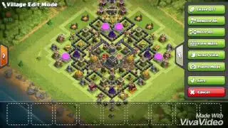 TH 9 farming base with bomb tower. Anty 2 star,anty giant, hog, golem,