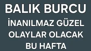 29 ARALIK - 4 OCAK HAF.BALIK BURCU TAROT FALI #AŞK #İŞ #PARA İNANILMAZ GÜZEL OLAYLAR OLACAK BU HAFTA