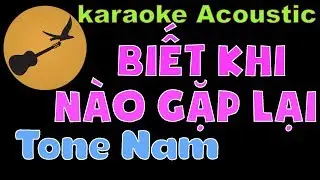 BIẾT KHI NÀO GẶP LẠI Karaoke Tone Nam
