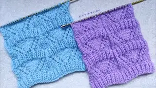 Half Brioche Stitch | Halbpatent-Ajourmuster stricken | Falsa Costa inglese | Falso Punto ingl&eacute;s