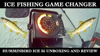 HUMMINBIRD ICE 35 UNBOXING + ON ICE REVIEW