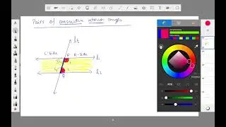 Pairs of consecutive interior angles 