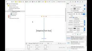 Adaptive font size in iOS