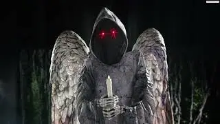 Cemetery Angel Animated Halloween Prop - Professional Animatronic Haunted House Props