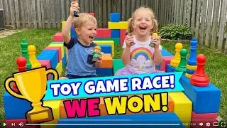 2 Kids Racing & Winning! Ultimate Backyard Toy Game Competition #kidsvideos #funchallenges 