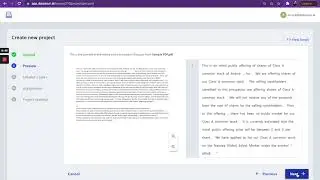 Creating an OCR Project