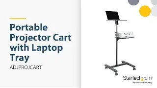 Mobile Projector and Laptop Stand/Cart / ADJPROJCART | StarTech.com