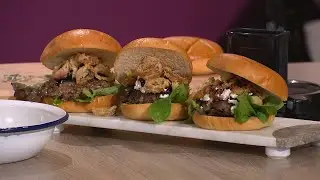 Smash Burgers w/ Crispy Onions, Rosemary & Sea Salt Fries | Aisling Larkin