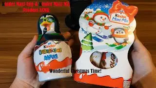 KINDER MAXI SURPRISE EGG & KINDER MAXI MIX | Product ASMR | Unboxing | Christmas Time!