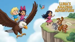 Kids cartoon &ldquo;The Balloon of Brave Friends&rdquo;  Friendly, engaging, simple English, kids-