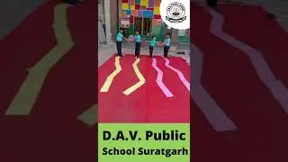 Balance Activity!!🧗&zwj;♂️✌ Kids play and learn with funny games at #DAVSchool #Suratgarh#learn #play
