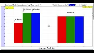 Average of Three Numbers Quiz JavaScript Simulation Applet HTML5