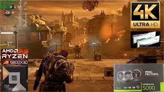 Gears 5 4K Gameplay / ASTRAL RTX 5090 / AMD Ryzen 7 9800X3D
