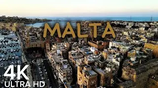 Malta 4K HDR - Relaxing Music With Beautiful Malta View #hdr
