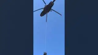 Nepal Army Helicopter 🚁 Rescue Training Shorts Clip || Nepal Army Training