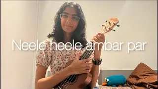 Neele neele ambar par (Kishore Kumar) Ukulele cover with chords (easy)