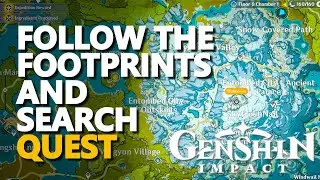 Follow the footprints and search Genshin Impact