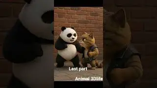 Panda ne panja gang lidar se apni behan ko bachaya #panda #panja gang lidar #fight #viral#shortvideo